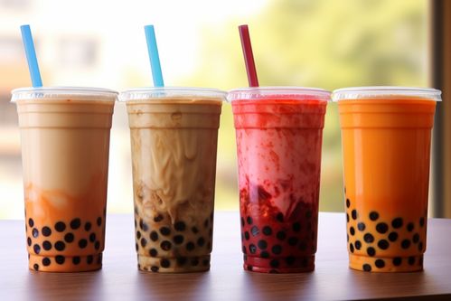 自制的珍珠奶茶饮品摄影图片 广告素材 下载至来源处