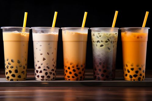 自制的珍珠奶茶饮品摄影图片 广告素材 下载至来源处
